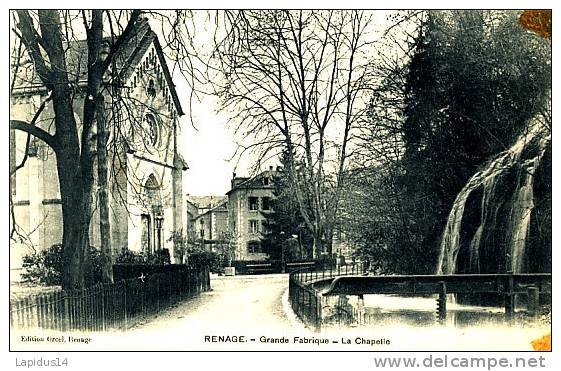 Q 750 / CPA      RENAGE  (38)    GRANDE FABRIQUE  LA CHAPELLE - Renage