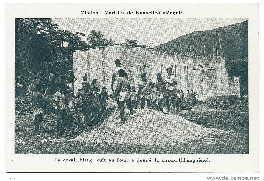 Hienghene Four A Chaux Avec Corail Blanc  Mission Maristes Massacre Corail Pour Eglise - Nueva Caledonia