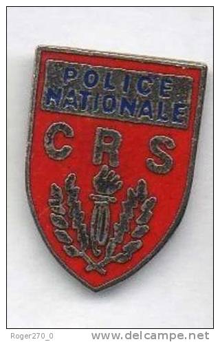 Blason Police Nationale CRS En EGF - Polizia