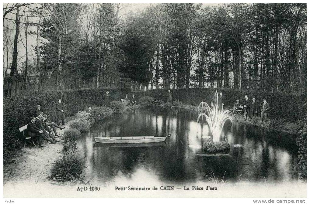 N°4138 -cpa Caen -petit Séminaire-la Pièce D'eau- - Caen