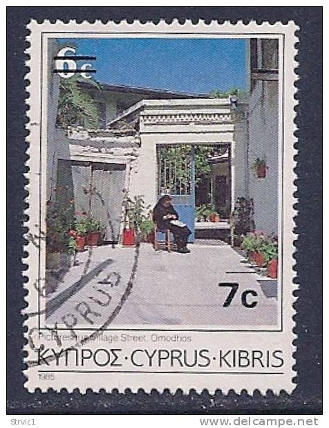 Cyprus, Scott # 684 Used Landscape, Surcharged, 1986 - Other & Unclassified