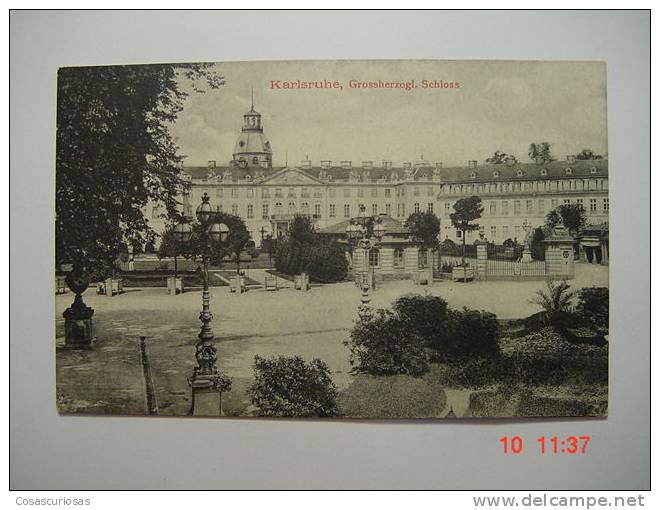 5901 GERMANY DEUTSCHLAND  KARLSRUHE GROSSHERZOGL SCHLOSS  YEARS  1910  OTHERS IN MY STORE - Karlsruhe