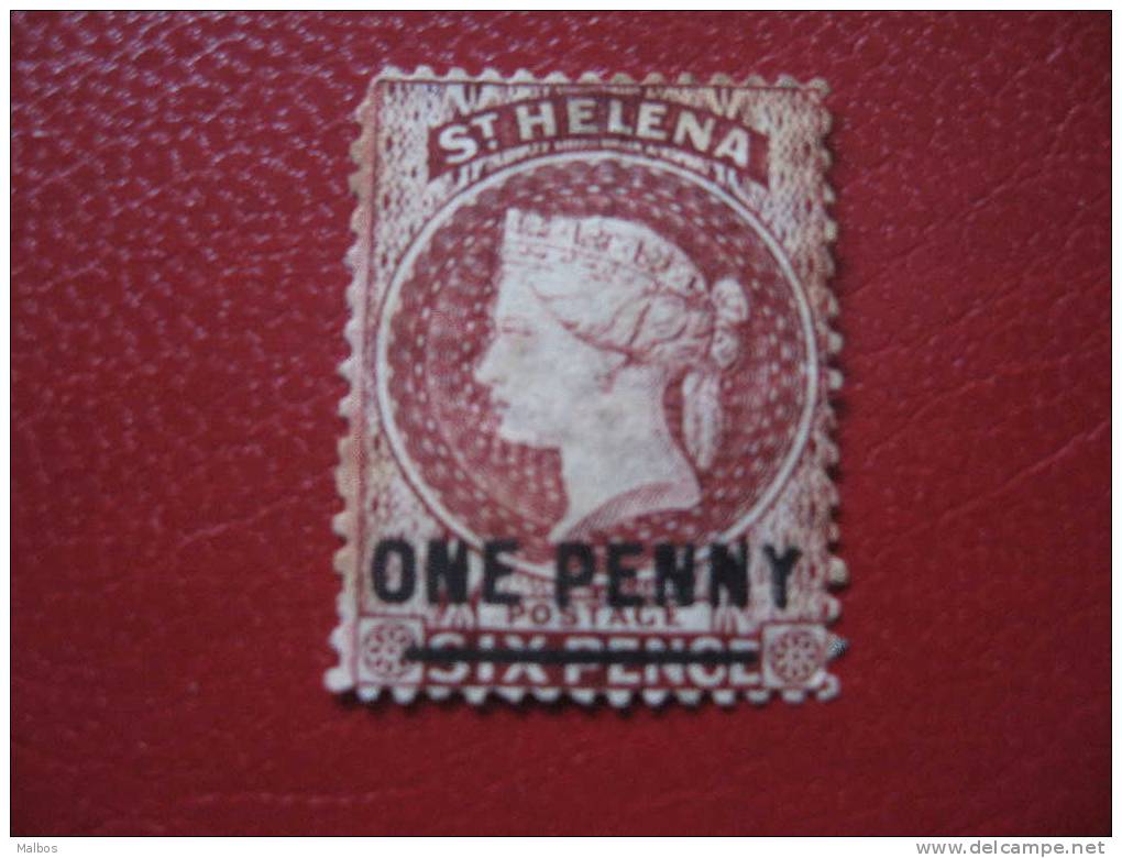 ST HELENE Colonie Brit. - 1864  (*) YT N°5c  Type1 - Wmk  CC - Perf 14x12.5 - Trait 14.5 - Sans Gomme - Without Glue - St. Helena