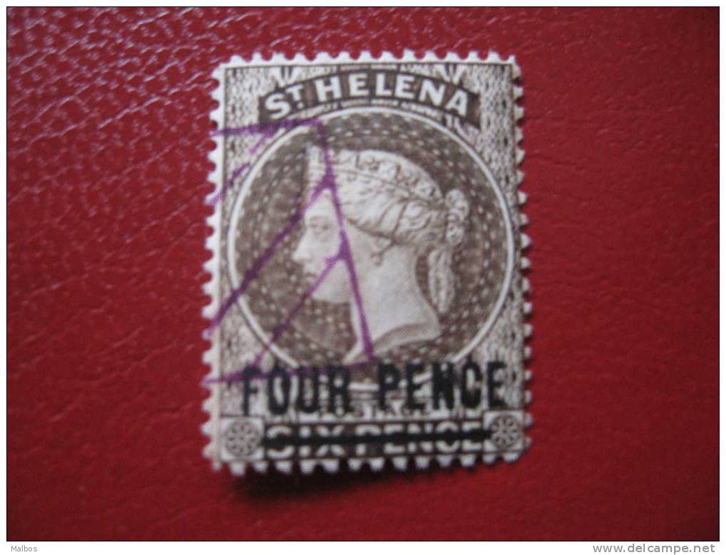 ST HELENE Colonie Brit. - 1884  (*) YT N°17 -  Type 2 - Wmk  CA - Perf 14 - Trait 14.5 - Sans Gomme - Without Glue - St. Helena