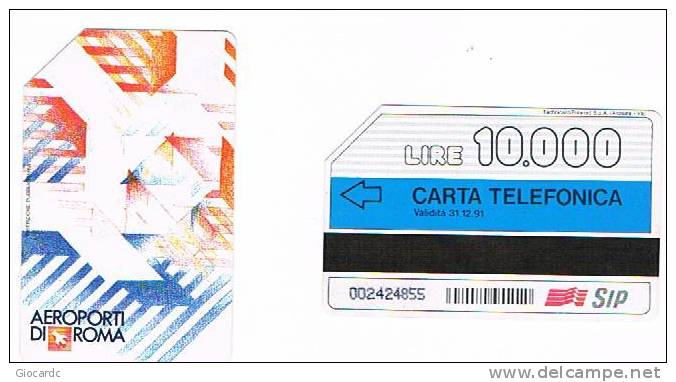 TELECOM ITALIA (PERIODO SIP) - CAT. C.& C.2173  - AEROPORTI DI ROMA    -  USATA - Pubbliche Speciali O Commemorative
