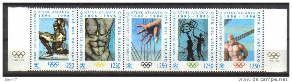 C070 Vaticano 1996 - Un. 1050-4 Olimpiadi Atene  5 V. - Nuovo - Nuovi