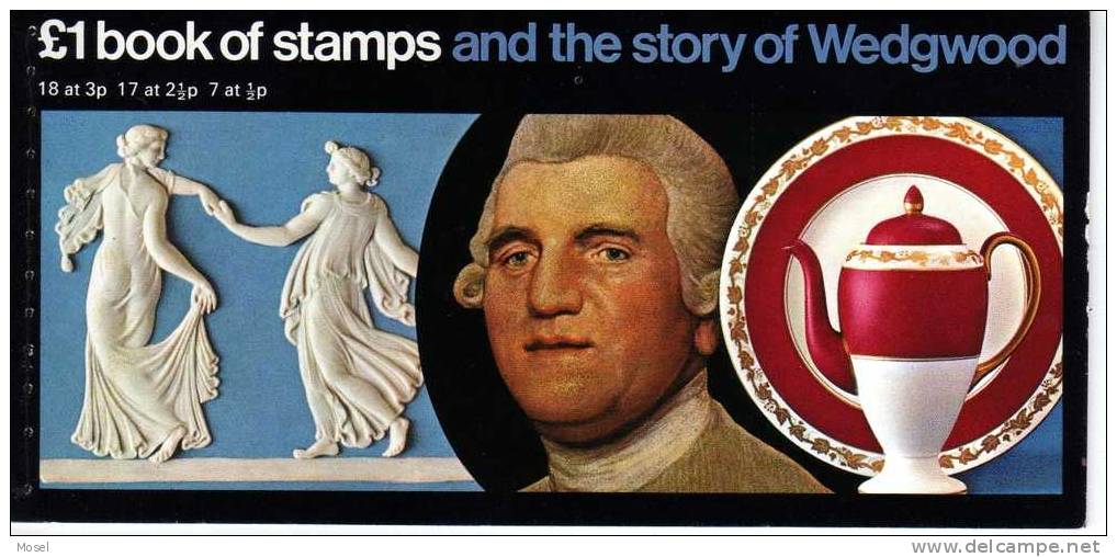 1972 Story Of Wedgwood £1 PRESTIGE STAMP BOOKLET MINT DX1 PO CONDITION - Booklets