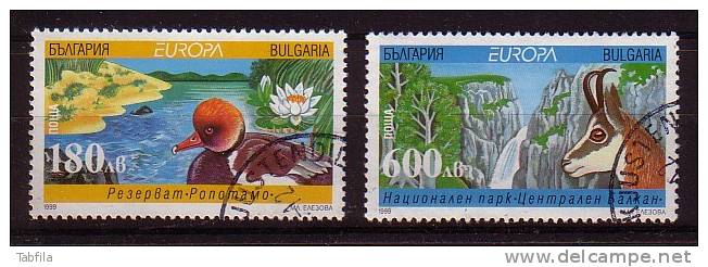 BULGARIA \ BULGARIE - 1999 - Europa/Bird/Animal - 2v - Obl. - 1999