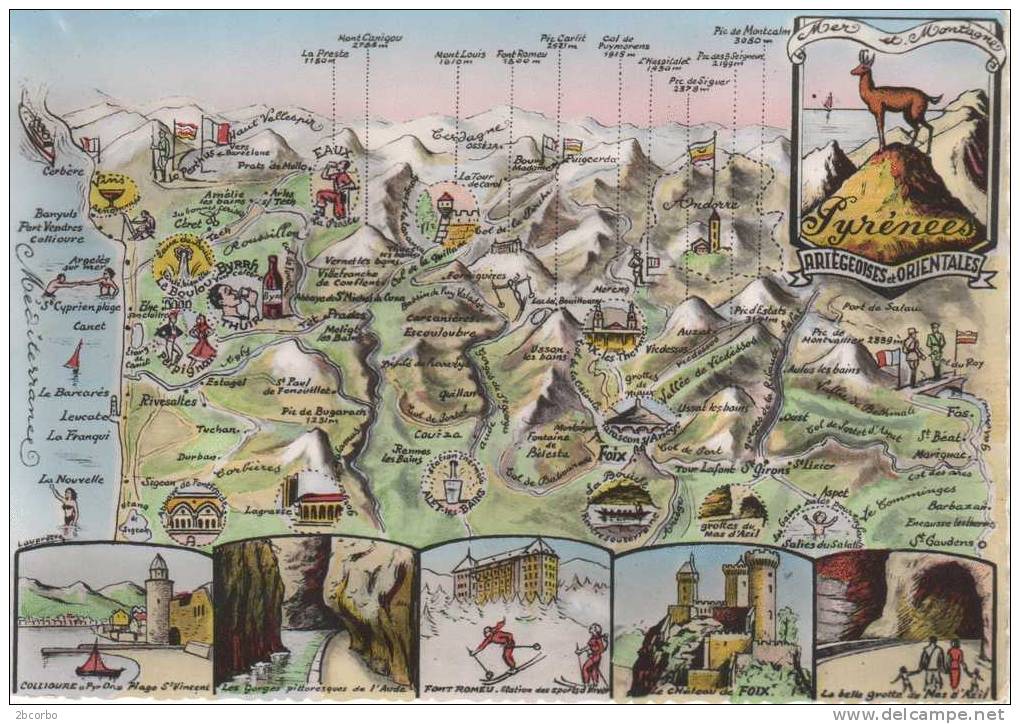 PYRENEES ORIENTALES CPM CPSM  CIRCUIT TOURISTIQUE - Autres & Non Classés