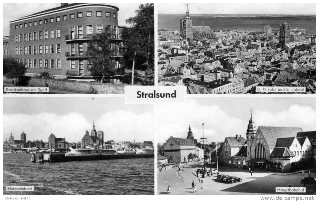 STRALSUND......CPSM PETIT FORMAT 4 VUES - Stralsund