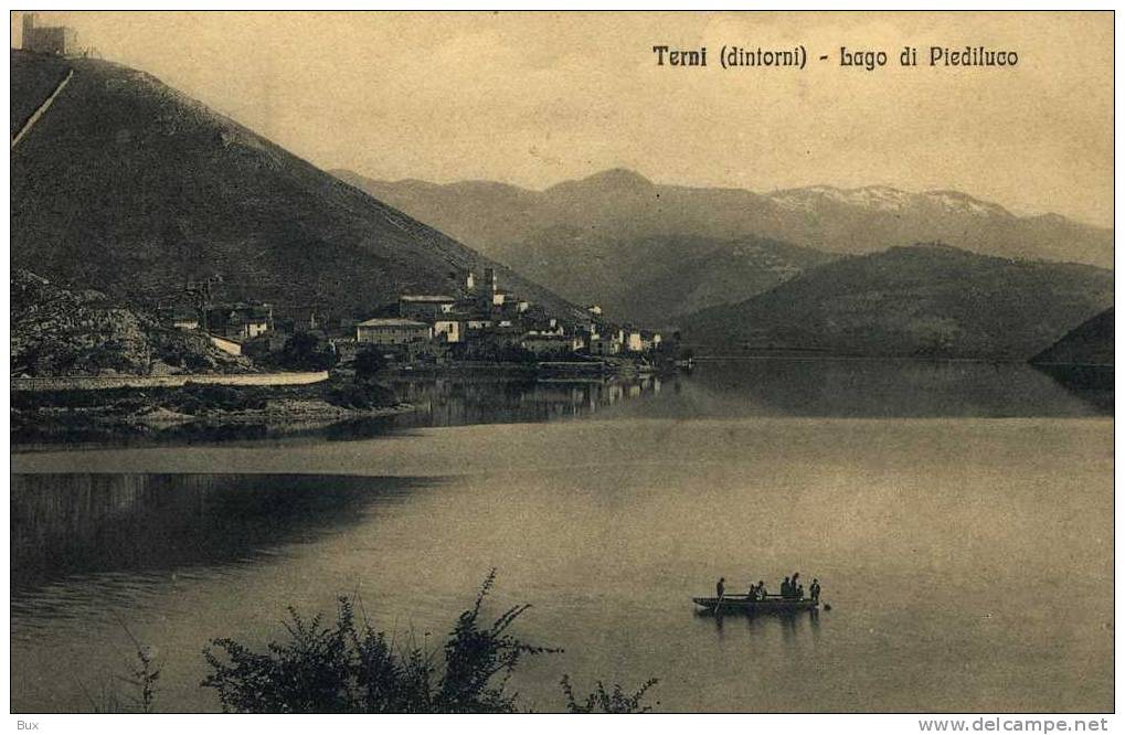 TERNI  LAGO DI PIEDILUCO    UMBRIA   NON   VIAGGIATA COME DA FOTO  FORMATO PICCOLO - Terni