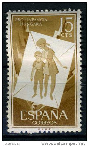 Espagne   MI N°1098 POUR ENFANCE HONGROISE * - Ungebraucht