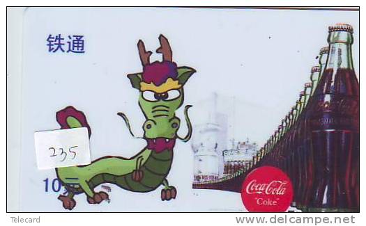 DRAGON L´ESTRAGON DRACHE DRAGÓN DRAGO (235) COCA COLA * TELEFONKARTE * TELECARTE * PHONECARD * Zodiaque Zodiac Horoscope - Dierenriem