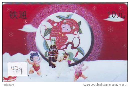 AFFE AAP SINGE Monkey (479) TELEFONKARTE Telecarte Zodiaque - Zodiac Horoscope * COCA COLA - Zodiaque