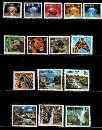 RHODESIA 1978 Def. Serie Mint  206-220 #429 - Rhodesia (1964-1980)