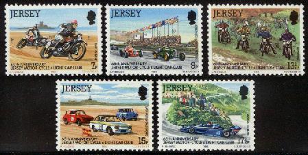 JERSEY 1980 MNH Stamp(s) Motor Sports 223-227 #4247 - Motorfietsen
