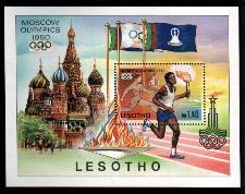 LESOTHO 1980 MNH Block Olympic Games B5 #1705 - Summer 1980: Moscow
