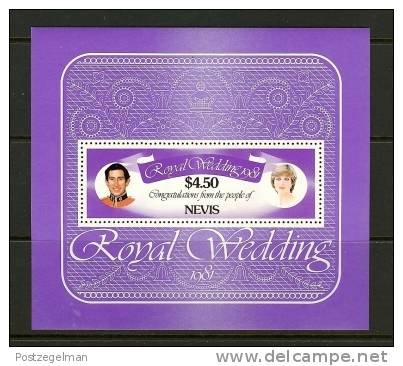 NEVIS 1981 MNH Block Nr. 1 Charles & Diana Wedding - Royalties, Royals