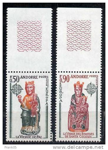 Andorra (französische Post / French Post) 1974 Satz/set EUROPA ** - 1974