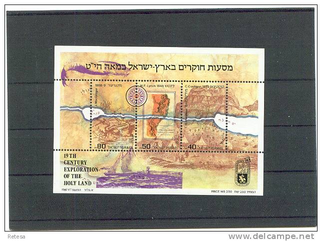 ISRAEL  ONDERZOEKERS VAN DE AARDE  1987 ** - Blocs-feuillets