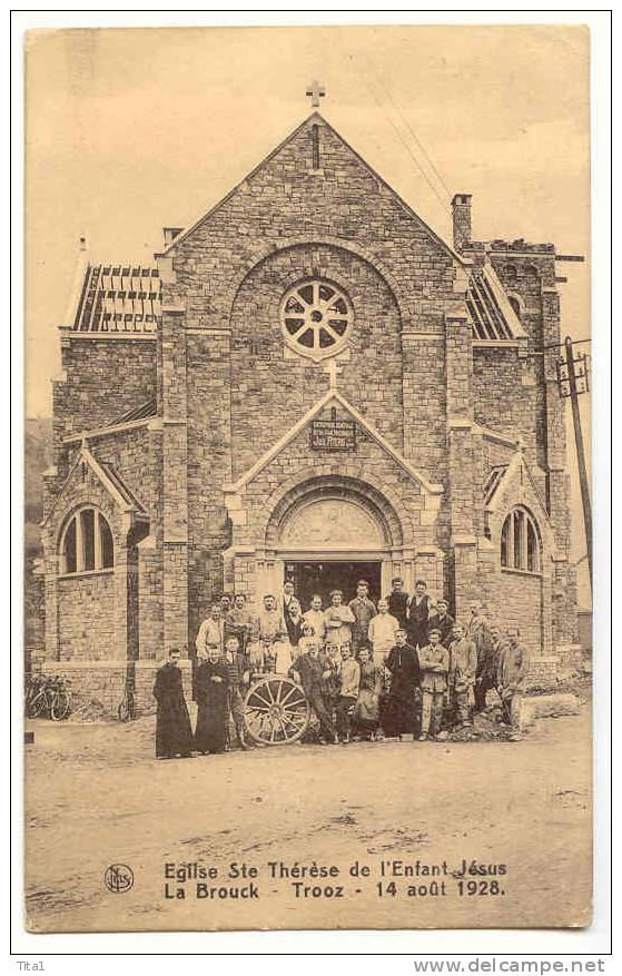 D123 - Eglise Ste Thérèse De L´ Enfant Jésus - La Brouck - Trooz - 14 Août 1928 *entreprise Jos. PITERS à RETINNE* - Trooz