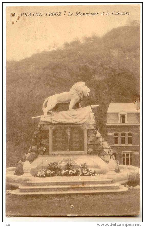 D126 -Prayon- Trooz -Le Monument Et Le Calvaire - Trooz