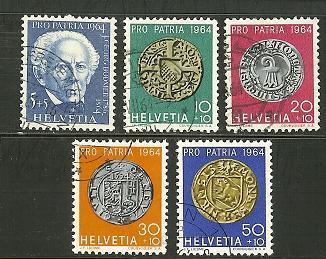 SWITZERLAND 1964 Used Stamp(s) Pro Patria 795-799 #3750 - Oblitérés