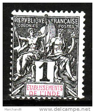 COLONIE.INDE.N°1.ETABLISSEMENT FRANCAIS. *neuf Et Charnière Sans Gomme - Otros & Sin Clasificación