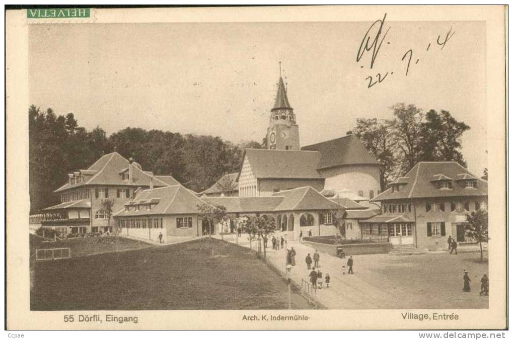 Dörfli, Eingang - Arch. K. Indermühle - Dorf