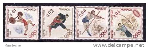 Monaco  1964 Tokio  654 . 57  Serie Compl. Neuf  X - Unused Stamps