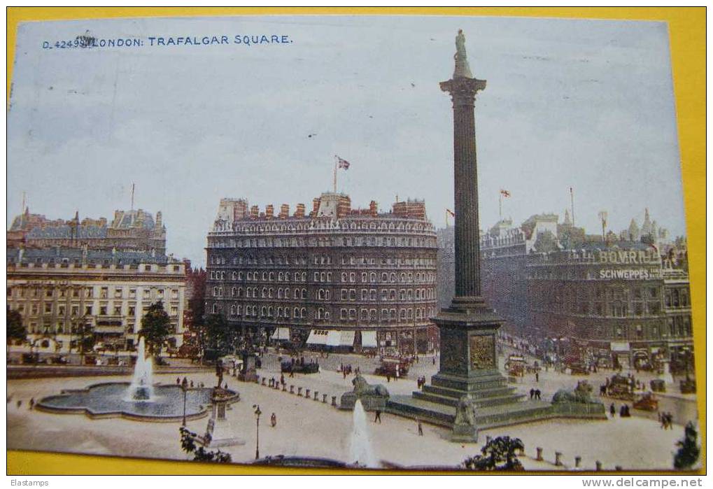 == GB - London - Trafalgar  Aprx. 1915   Reklama ..Schweppes - Trafalgar Square