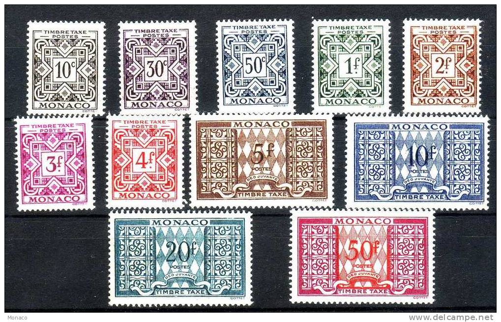 Timbre Taxe Luxe , Neuf Avec Gomme N° 29 /38a Compris Belle Cote - Postage Due