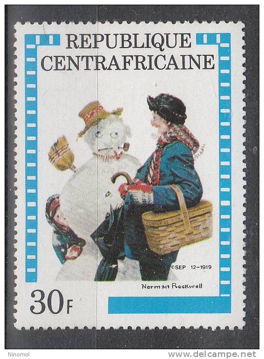 Rep. Centrafricana   Central African -  1982. Lo  Spaventapasseri.  " Scarecrow ": Norman Rockwell Poster.  MNH, Fine - Fairy Tales, Popular Stories & Legends