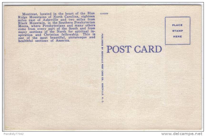 MONTREAT NORTH CAROLINA Large Letter MULTI-VIEW Circa 1950 - Sonstige & Ohne Zuordnung