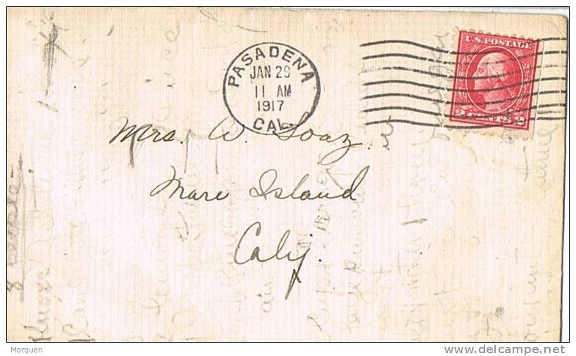 1118. Carta PASADENA (California) 1917. - Storia Postale