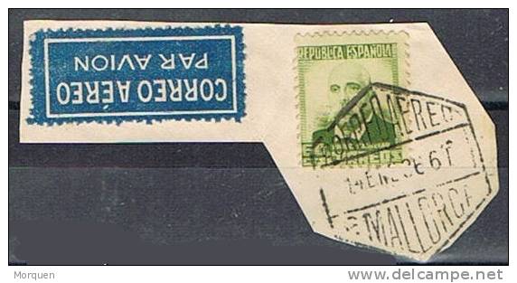 España Num 672. Cat Edifil. Castelar En Fragmento MALLORCA Correo Aereo. - Used Stamps