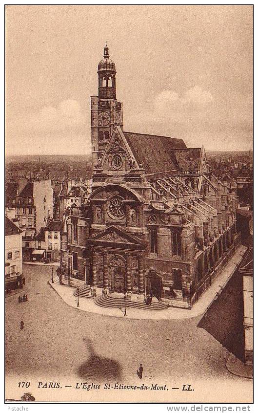 Paris France - Église St. Étienne-du-Mont Church - Animée - Old Ancienne - Neuve - LL. 170 - Other & Unclassified