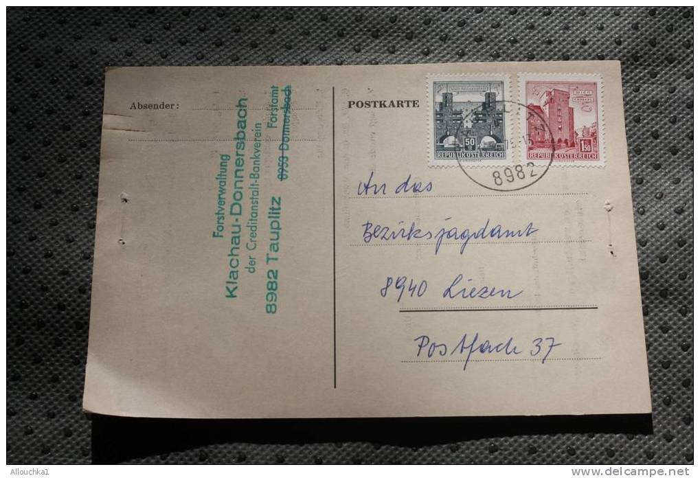 AUTRICHE OSTERREICH 1975/76 MELDEKARTE ABSCHUBMELDUNG CARTE  LETTRE LETTER MARCOPHILIA - Covers & Documents