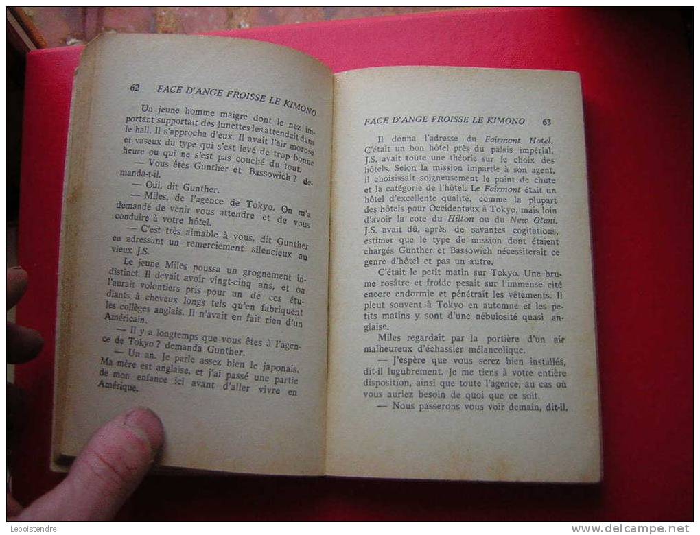 FACE D'ANGE FROISSE LE KIMONO-ESPIONNAGE-A.SAINT MOORE -EDITIONS "FLEUVE NOIR"-N° 533 - M.GOURDON ILLUSTRATION - Fleuve Noir