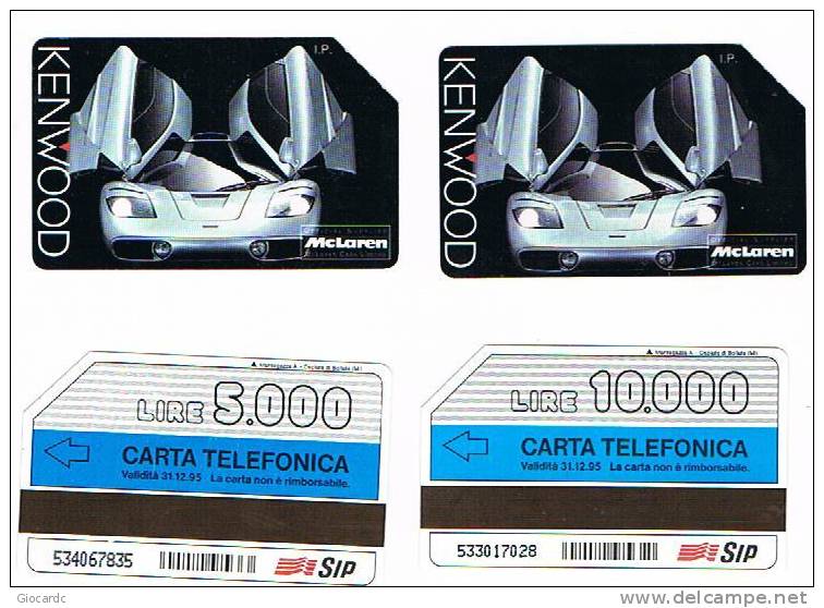 TELECOM ITALIA (PERIODO SIP) - CAT. C.& C. 2349.2350 - KENWOOD: MCLAREN -   USATA - Pubbliche Speciali O Commemorative