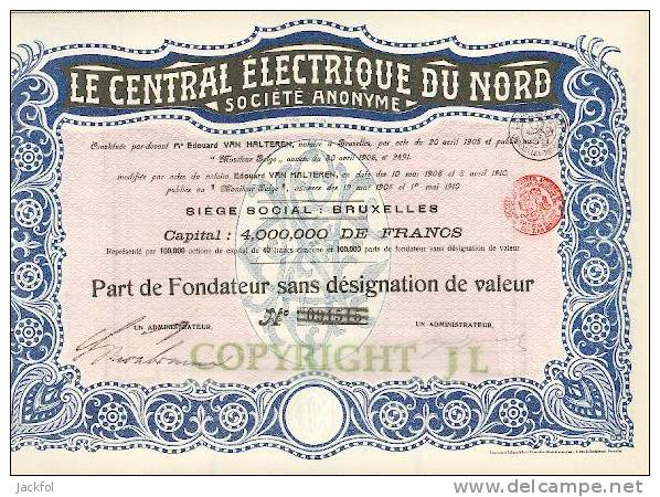 Le Central Electrique Du Nord - Ferrocarril & Tranvías