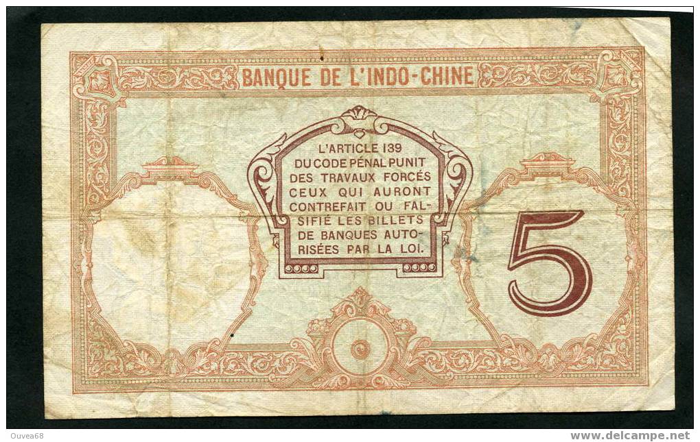 Billet De 5 Francs " Walhain " Type 1926 Nouvelle Calédonie - Nouvelle-Calédonie 1873-1985