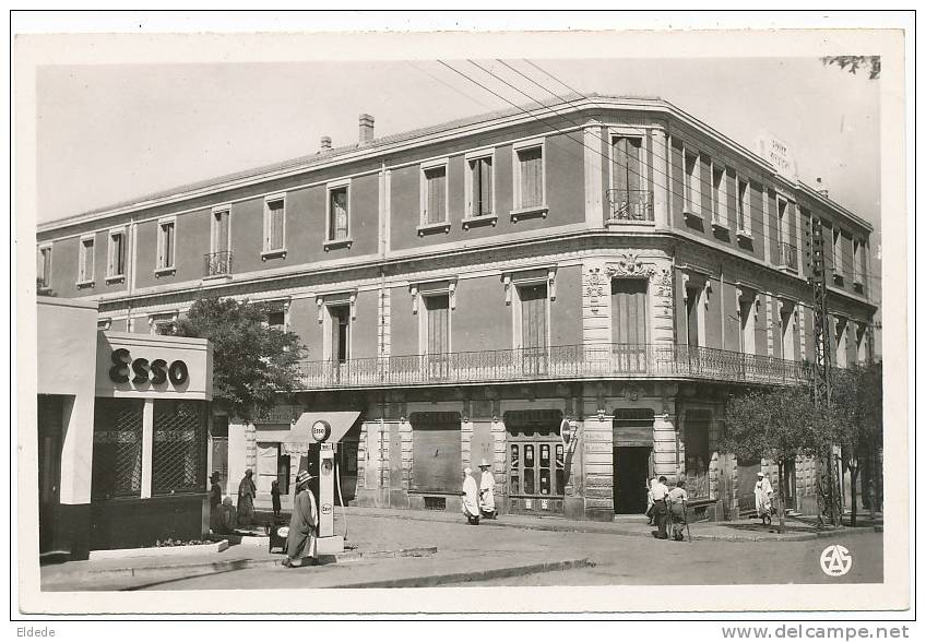 Saida 13 L Hotel D Orient Ecrite En 1957 Station Service Garage Esso - Saïda