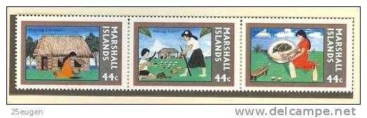 MARSHALL ISLANDS 1987  MICHEL NO: 139-141  MNH - Marshallinseln