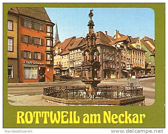 AK 155 Rottweil Am Neckar Mehrbild 5 Bilder Mit Text Schwarzes Tor Uhr Brunnen -5.6.84-18 7303 NEUHAUSEN AUF DEN FILDERN - Rottweil