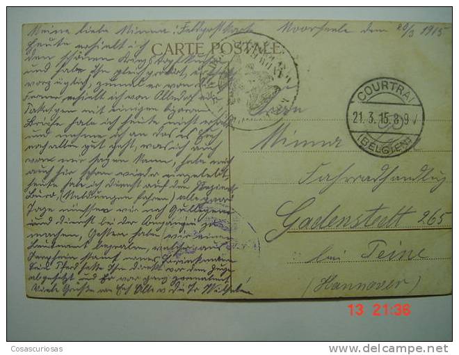 5960  BRUSSEL BRUXELLES  LA TOUR JAPONAISE  BELGIE BELGIQUE   FELDPOST MILITARIA I W.W  YEARS  1915   OTHERS IN MY STORE - Corsi