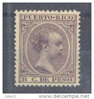 PR112-3699TAN.España.Spain.Espagne.Rey ALFONSO Xlll .PUERTO RICO ESPAÑOL.1894.(Ed 112**) Sin Charnela.  LUJO - Unused Stamps