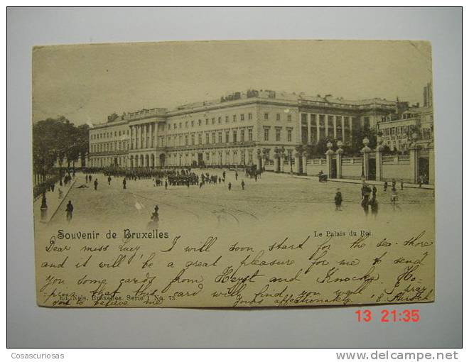 5951  BRUSSEL BRUXELLES  PALAIS DU ROI BELGIE BELGIQUE     YEARS  1900   OTHERS IN MY STORE - Avenues, Boulevards