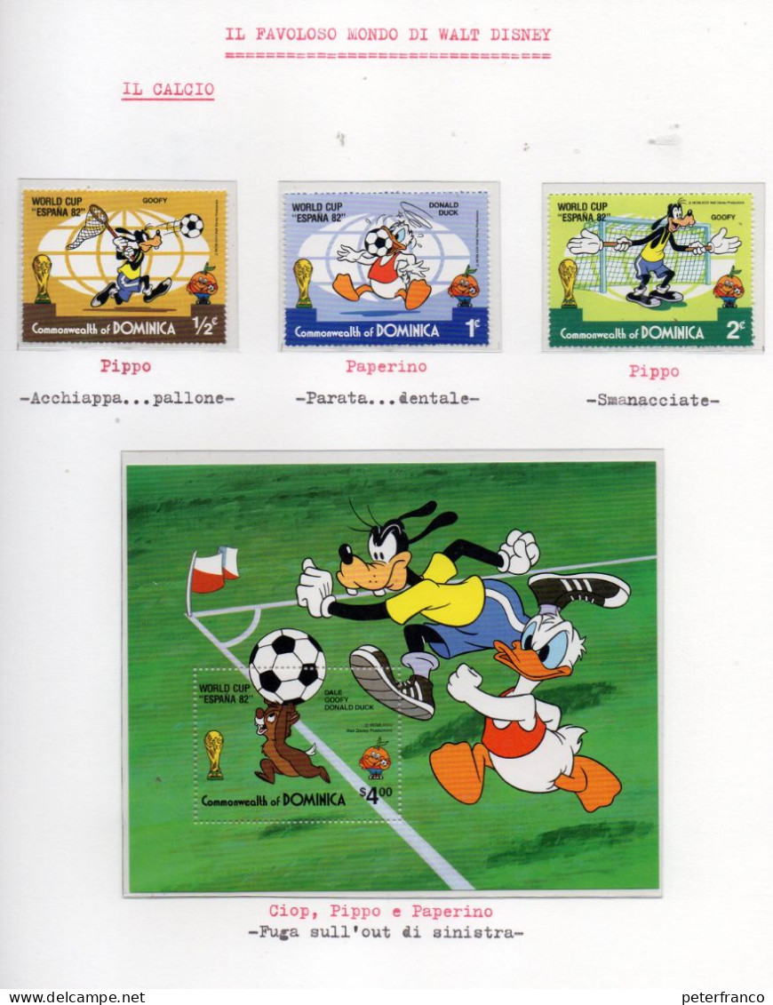 Tematica  "IL FAVOLOSO MONDO DI WALT DISNEY" - 400 francobolli - 58 foglietti - 2 album, 96 Fogli Marini)