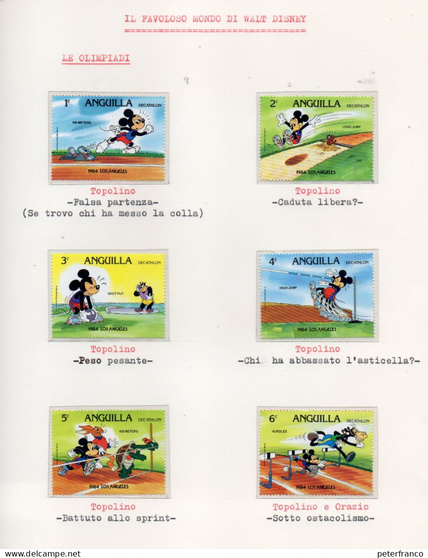 Tematica  "IL FAVOLOSO MONDO DI WALT DISNEY" - 400 francobolli - 58 foglietti - 2 album, 96 Fogli Marini)